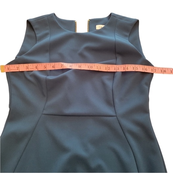 Calvin Klein Sleeveless Dress Size 4 NWT Dark Teal - Picture 3 of 6